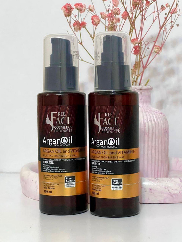 سرم مو و روغن آرگان Keratin Hair برند فری فیس