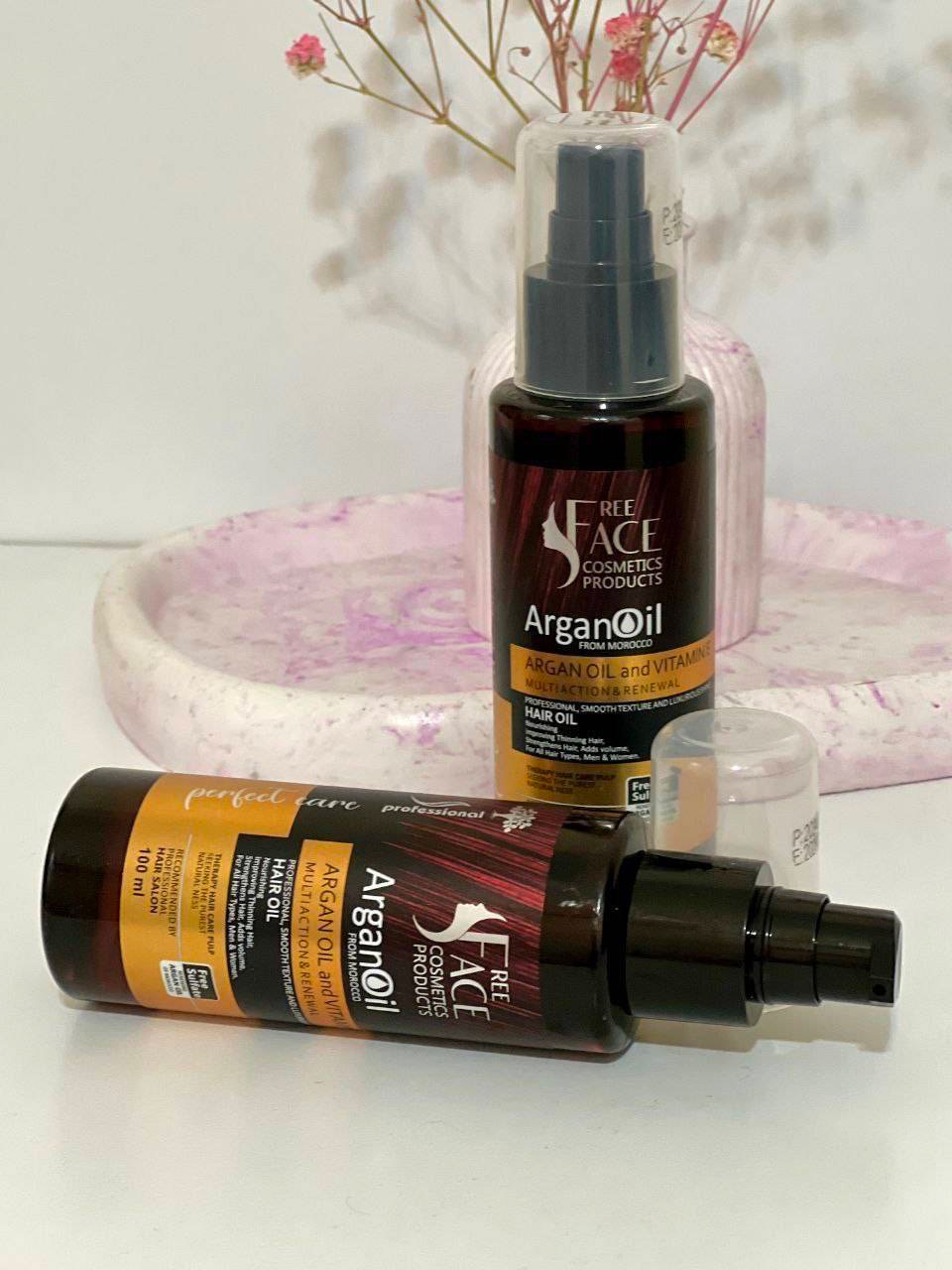 سرم مو و روغن آرگان Keratin Hair برند فری فیس