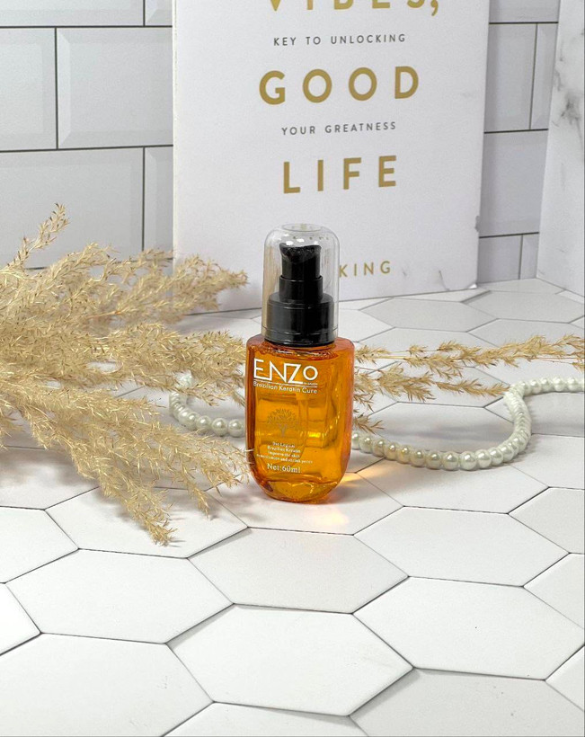 روغن آرگان حاوی کراتین برزیلی انزو Enzo