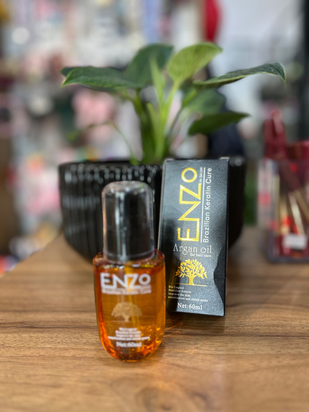 روغن آرگان حاوی کراتین برزیلی انزو Enzo
