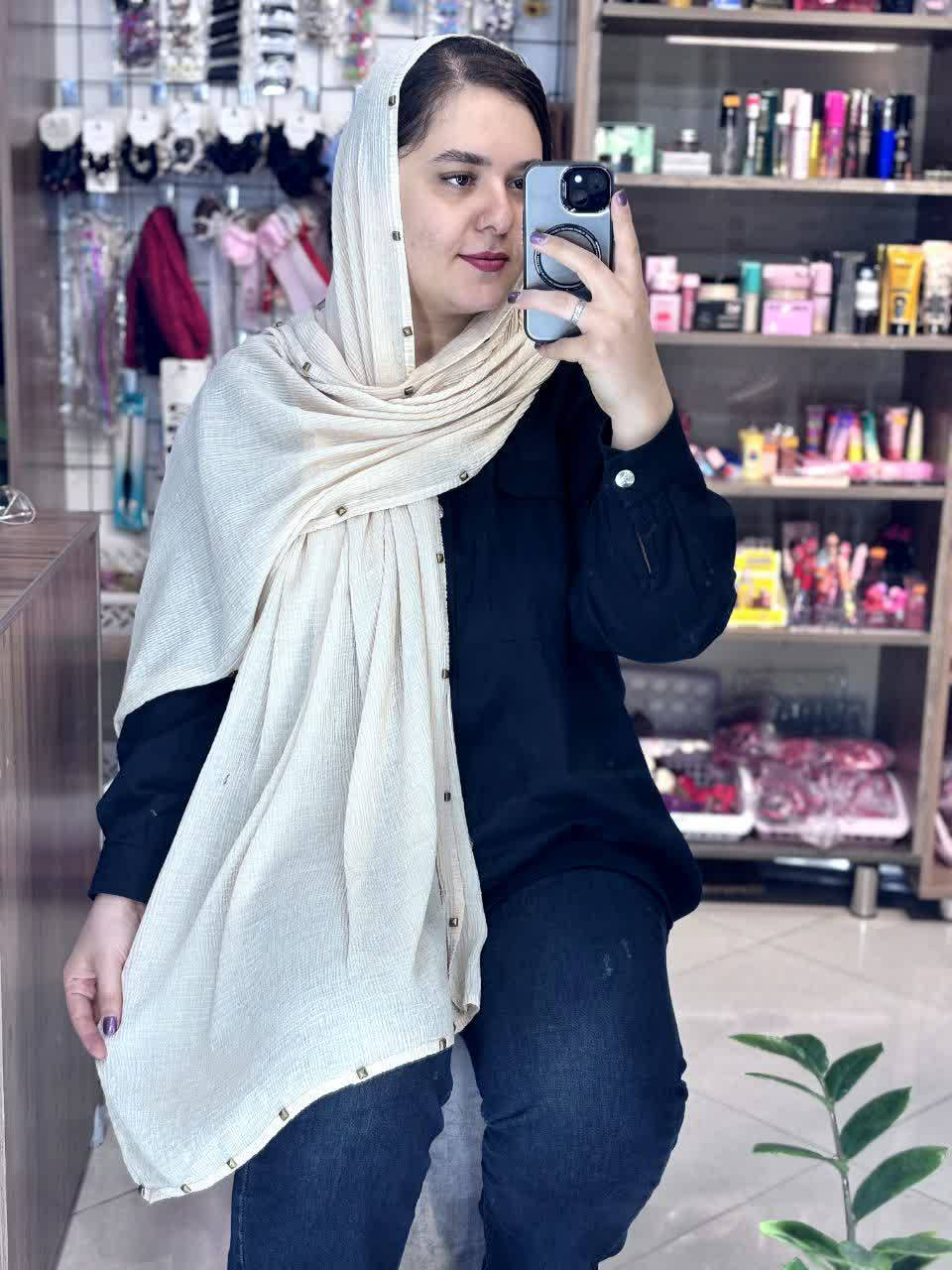 شال برشکا وارداتی  لبه پانچ
